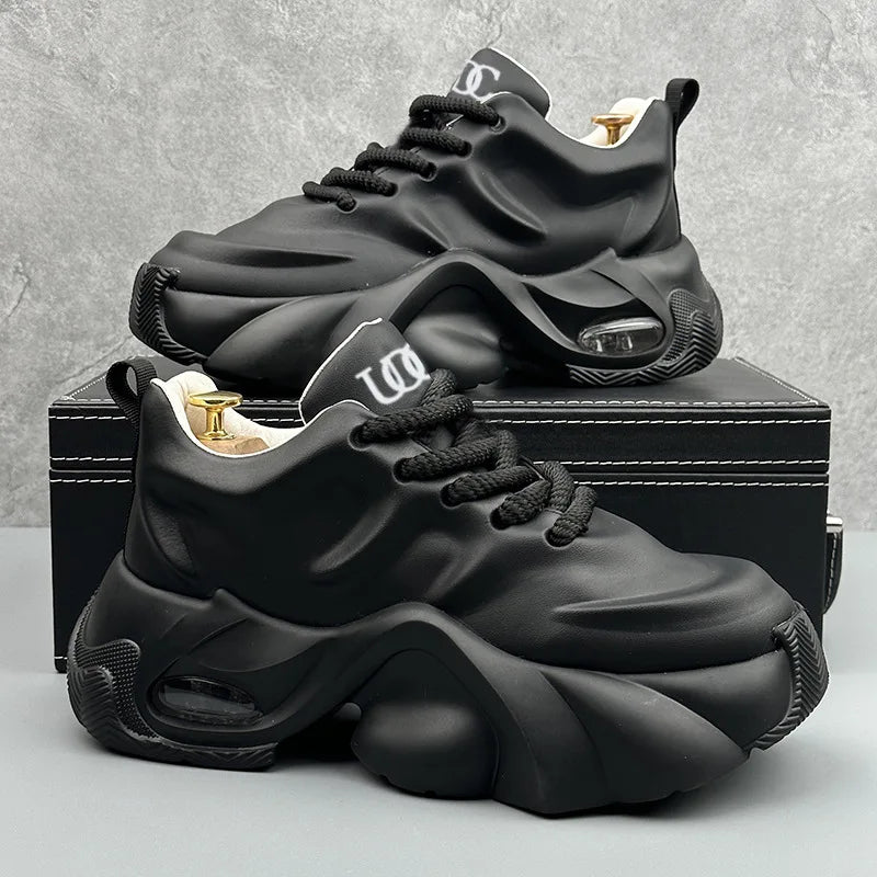 Men Shoes Designer Luxury Casual Sneakers Breathable Platform Shoes for Men Fashion Height Increasing Comfortable Non-slip Shoes (Available)