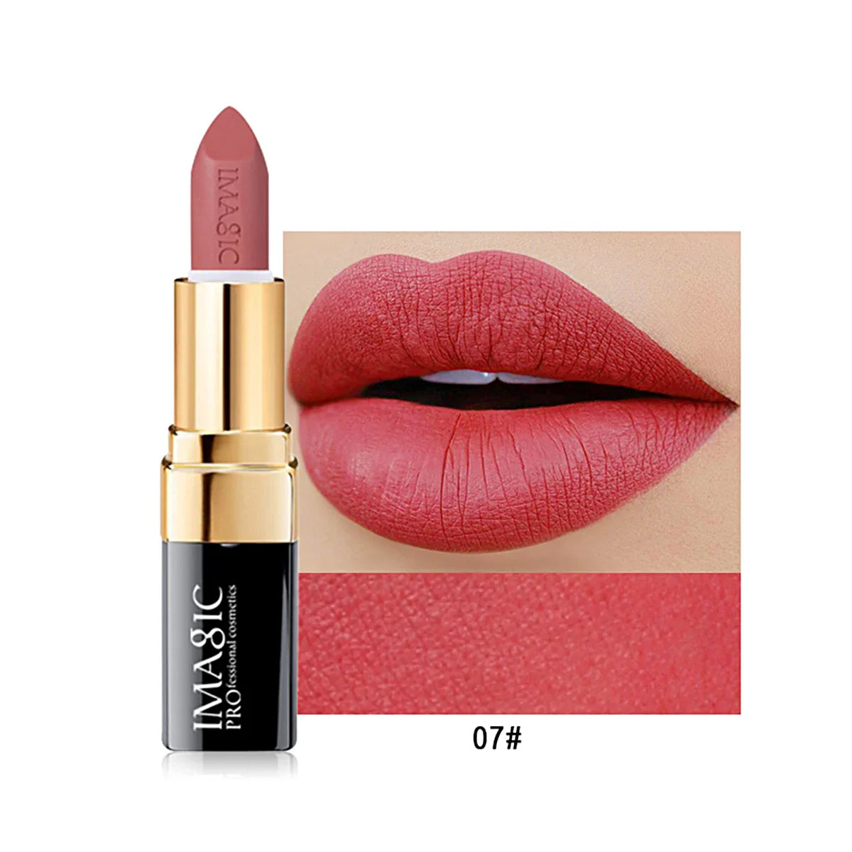 Lipstick Matte Waterproof Velvet Pigment Nude Rouge Waterproof Long Lasting Lip Profissional Cosmetics Beauty