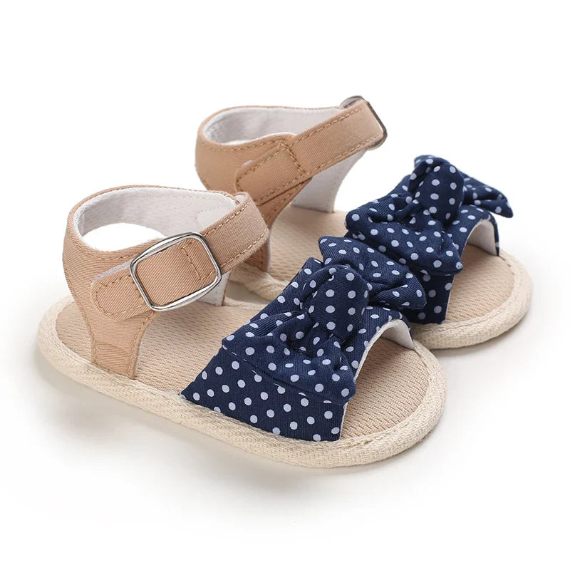 VALEN SINA 0-18M Newborn Baby Girls Summer Shoes Sandals First Walkers Newborn Shoes Casual Soft Sole Sandals Toddler Shoes (Available)