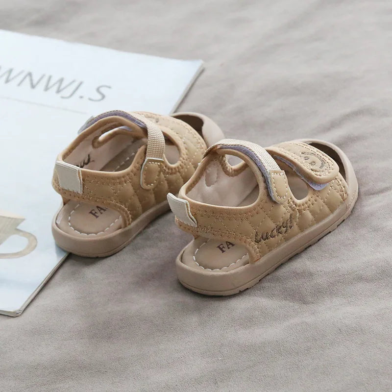 Children Shoes Little Kids Sport Sandals Lucky Smile Face Unisex Baby Boys Girls Casual Anti-slip Sandals