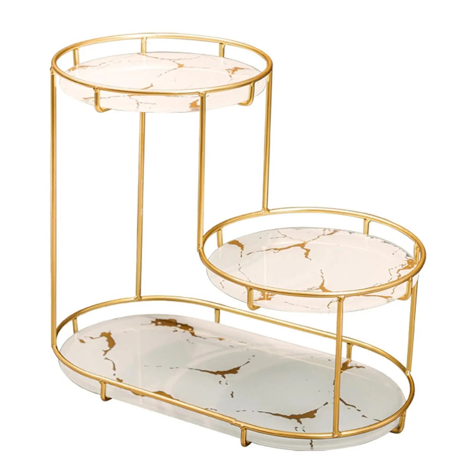 Cosmetic Decorative Tray three tier Perfume Organiser for Bathroom Decor
