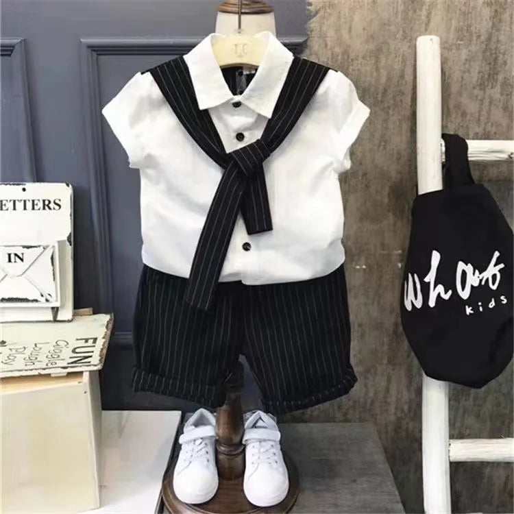 New Boy 2 pcs Clothing Set   Kids Clothes Suits Children Clothes Sets Baby Outfits Summer