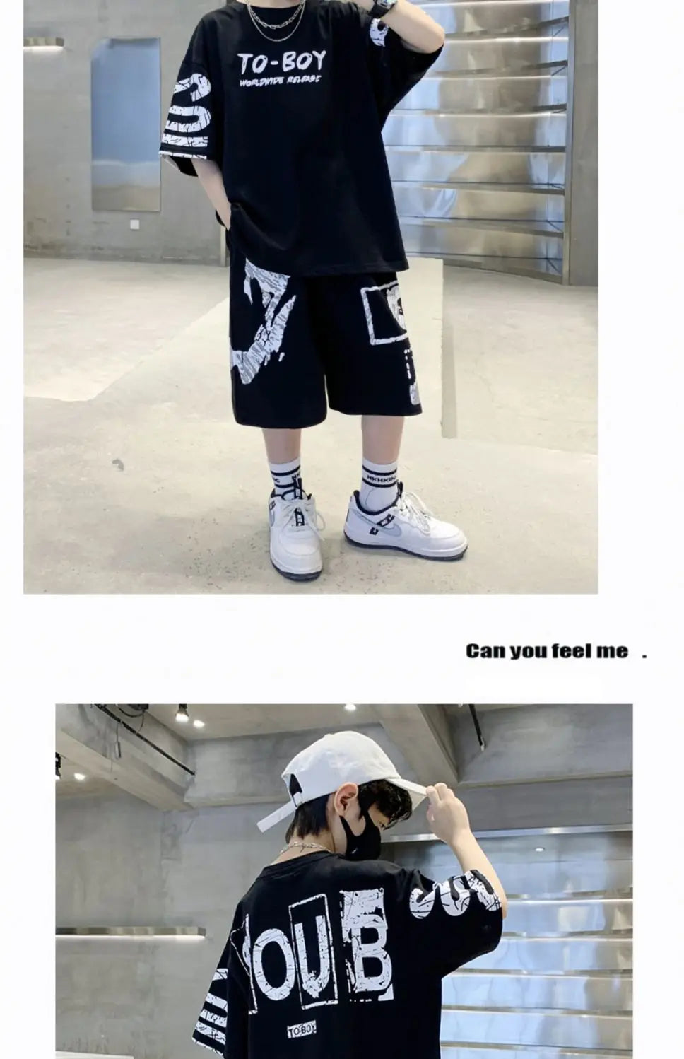 Boys Summer Trendy Casual Sports 2pcs T-shirts+Pants Suits 3-14 Years Teenage Boys Hip Hop Style Fashion Outfits Clothes Sets (Available)