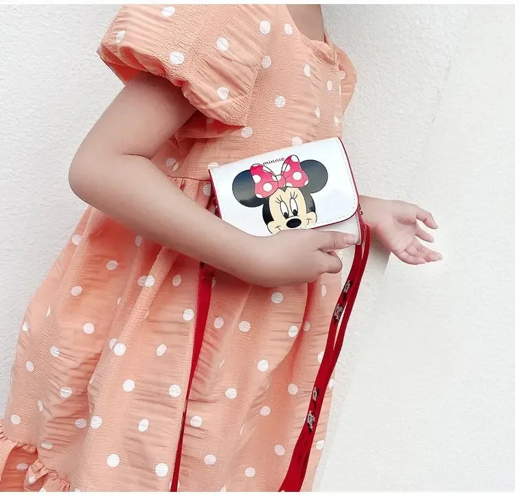 Cartoon Women's Bag Mickey Mouse Pictures Shoulder Bags Cute Girl Messenger Bag Coin Purse Fashion Anime Women Bags Gifts