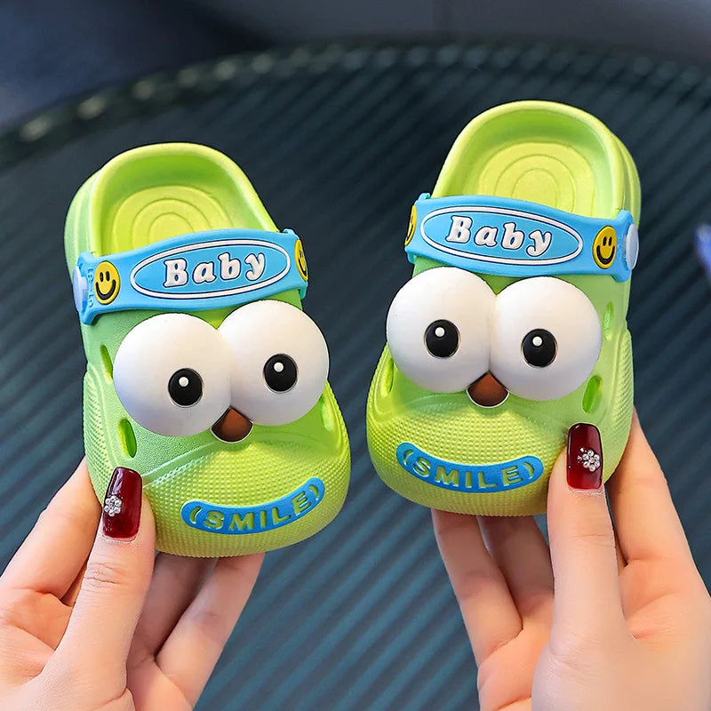Baby Slippers Cute Princess Garden Children's Shoes Soft Anti slip EVA Children's Beach Shoes