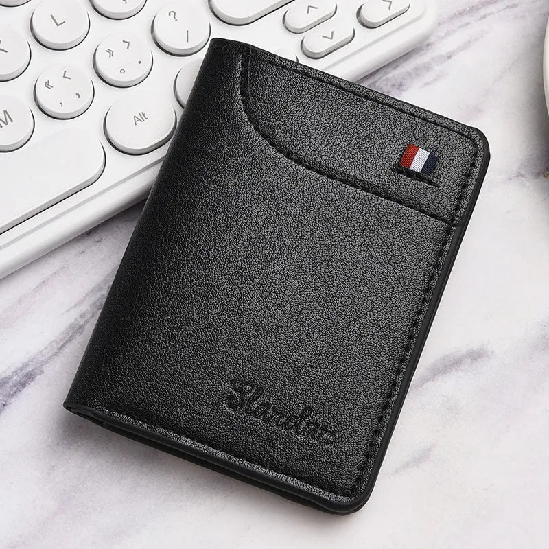 Men's Wallet Short Wallet Card Holder Fashion Thin Multi Card Business Soft Leather Wallet for Men Bolsa Feminina Coin Purse