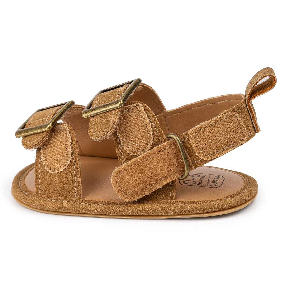 Casual Style Buckle Decoration Beach Baby Sandals Anti-slip Comfortable Soft-soled Baby First Walkers