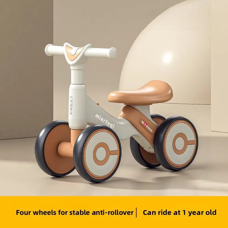 4 Wheel Sliding Balance Bike Kids Toddler Walker Toy Anti Rollover Balance Bike Kids Boys Girls Scooter Toddler Sport Toys