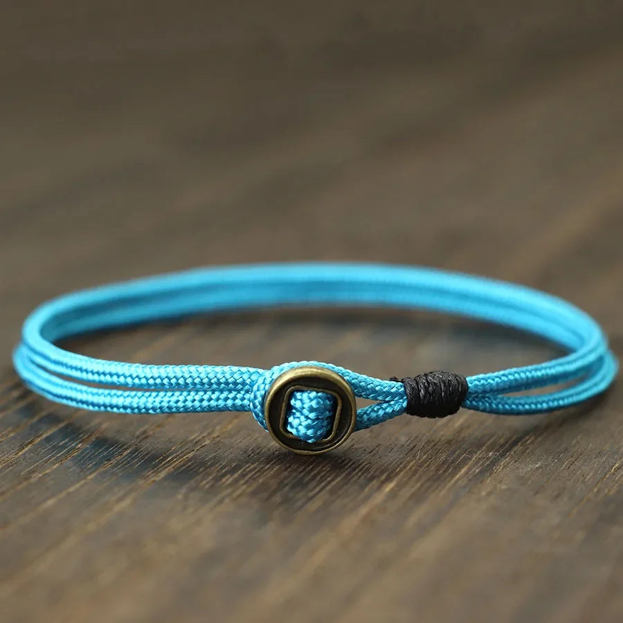 Novel Mens Bracelet With String Handmade Duoble Cord Braslet Easy Hook Wrap Braclet Husband Boyfriend Gift Pulsera Hombre Joias