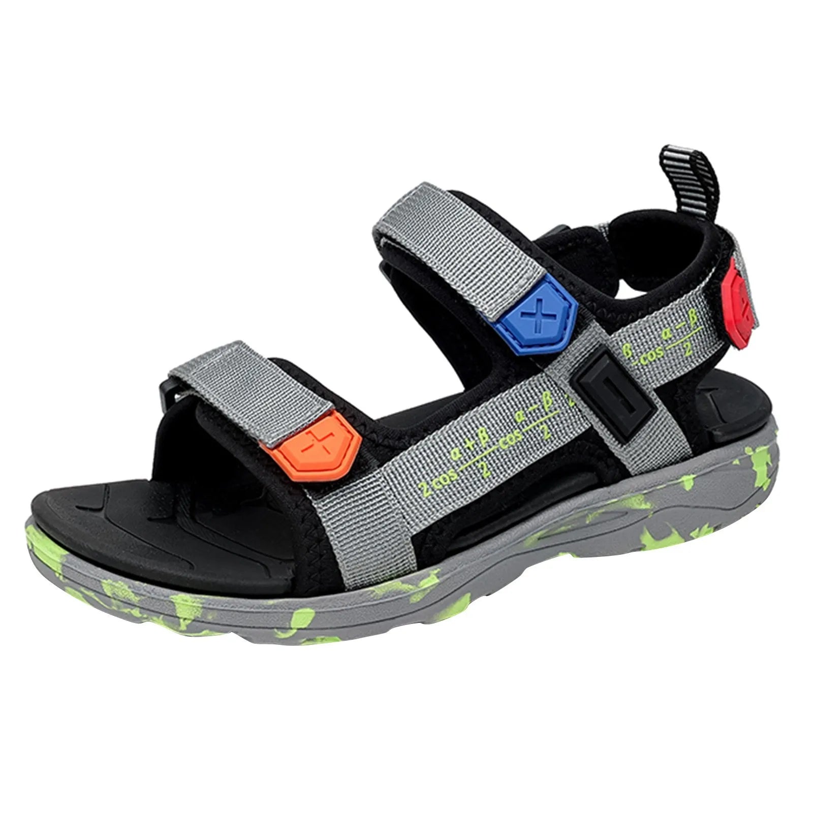 Boys Beach Shoes Open Toe Summer Shoes With Straps Sports Sandals Soft Non-Slip Slide Shoes Sports Flat Shoes For Outdoor