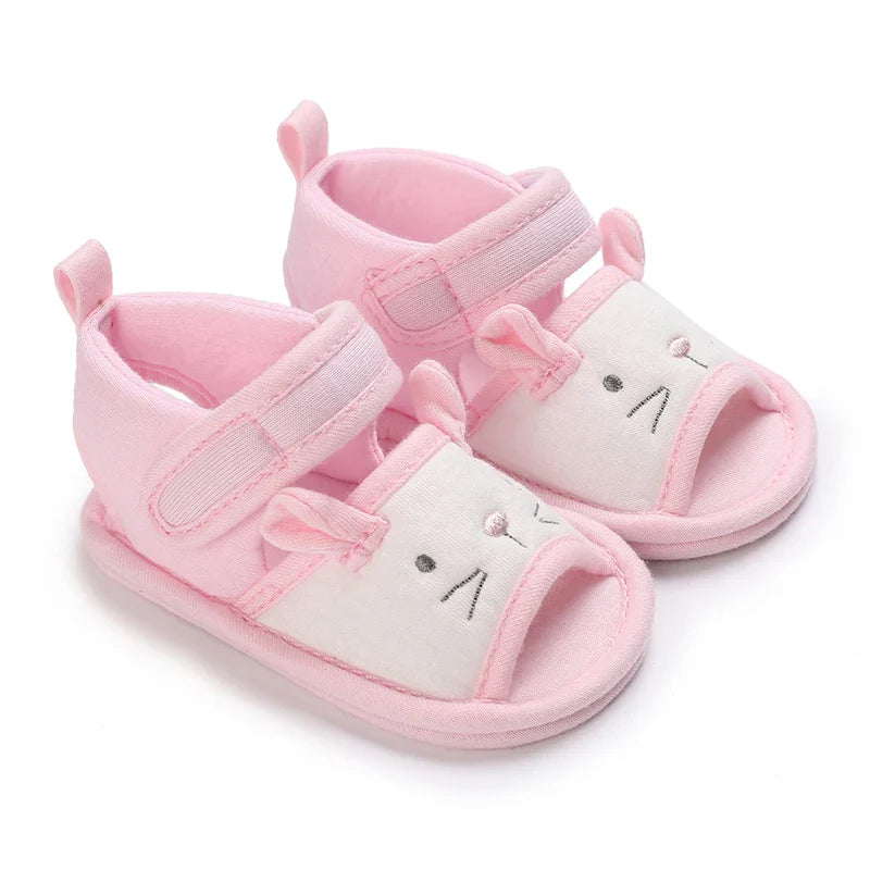 VALEN SINA 0-18M Newborn Baby Girls Summer Shoes Sandals First Walkers Newborn Shoes Casual Soft Sole Sandals Toddler Shoes (Available)