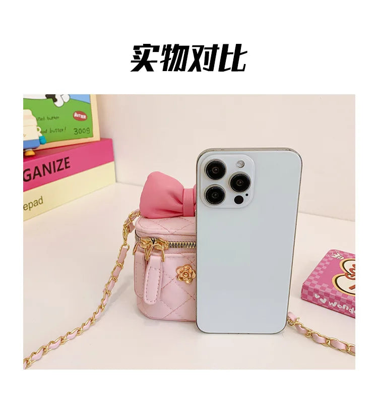 Children Bag New Girl Crossbody Bags Fashion Chain Bags Bow Shoulder Bags Versatile Girl Bag Sweet Princess Bag mochila infantil
