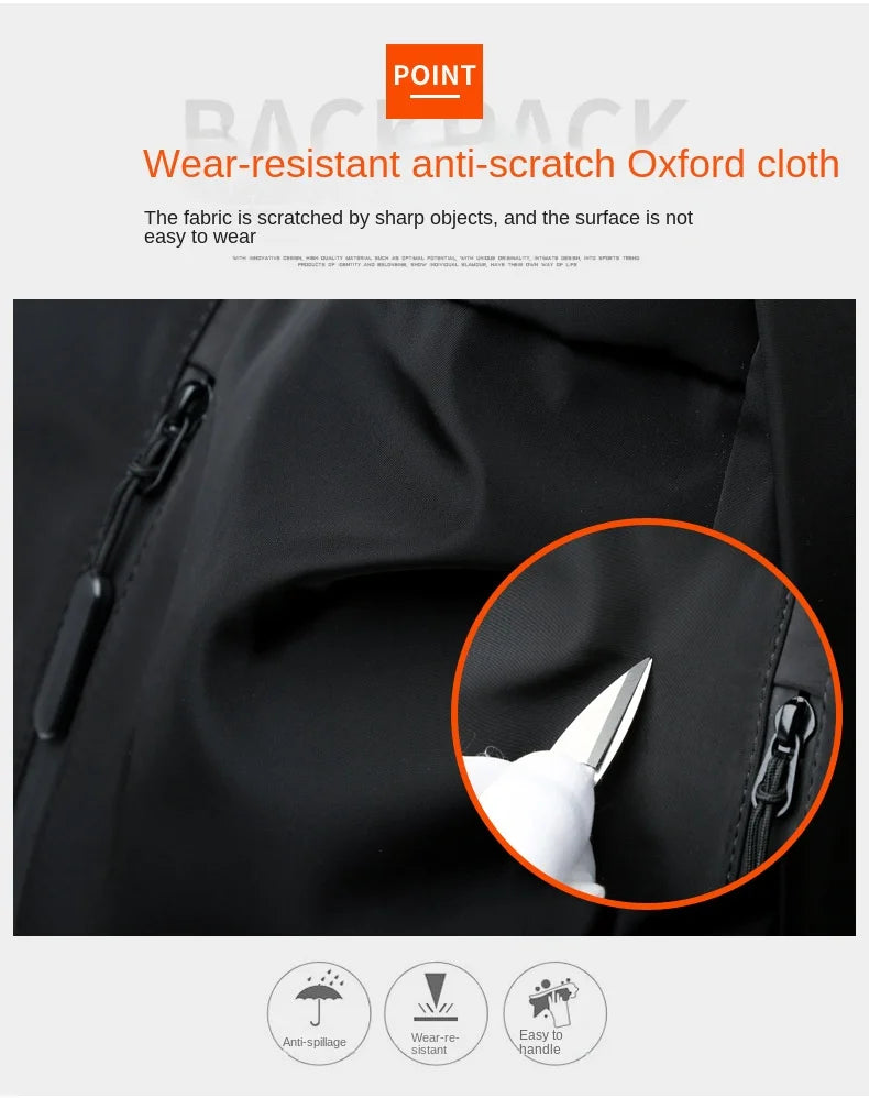 Backpack Men's Business Backpacks Outdoor Oxford Cloth Computer Bag Leisure Student Travel Bag Schoolbag mochila  мужской рюкзак