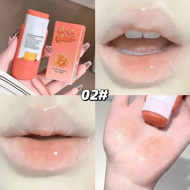 Gege Bear Large Capacity Lip Balm Keychain Pendant, Hydrating & Moisturizing Lip Care, Perfect as Lipstick Base & Accessory