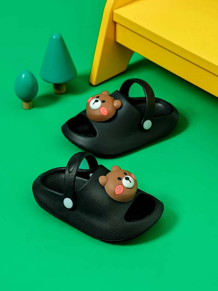 Cute three-dimensional animal summer children's EVA slippers for boys and girls beach shoes,suitable for indoor and outdoor wear