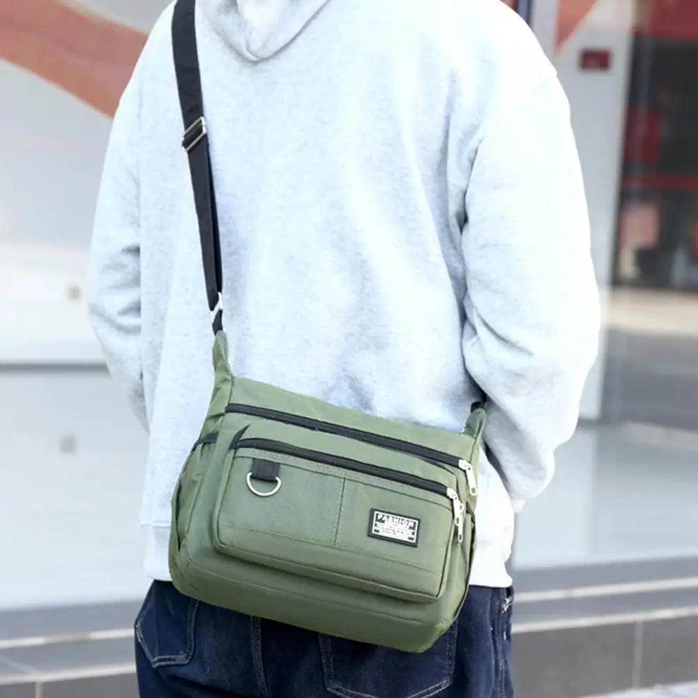 Men's Messenger Bag Men Crossbody Bag Single Shoulder Bags Big Capacity Storage Bag Multi-Pockets Business Crossbody Bags