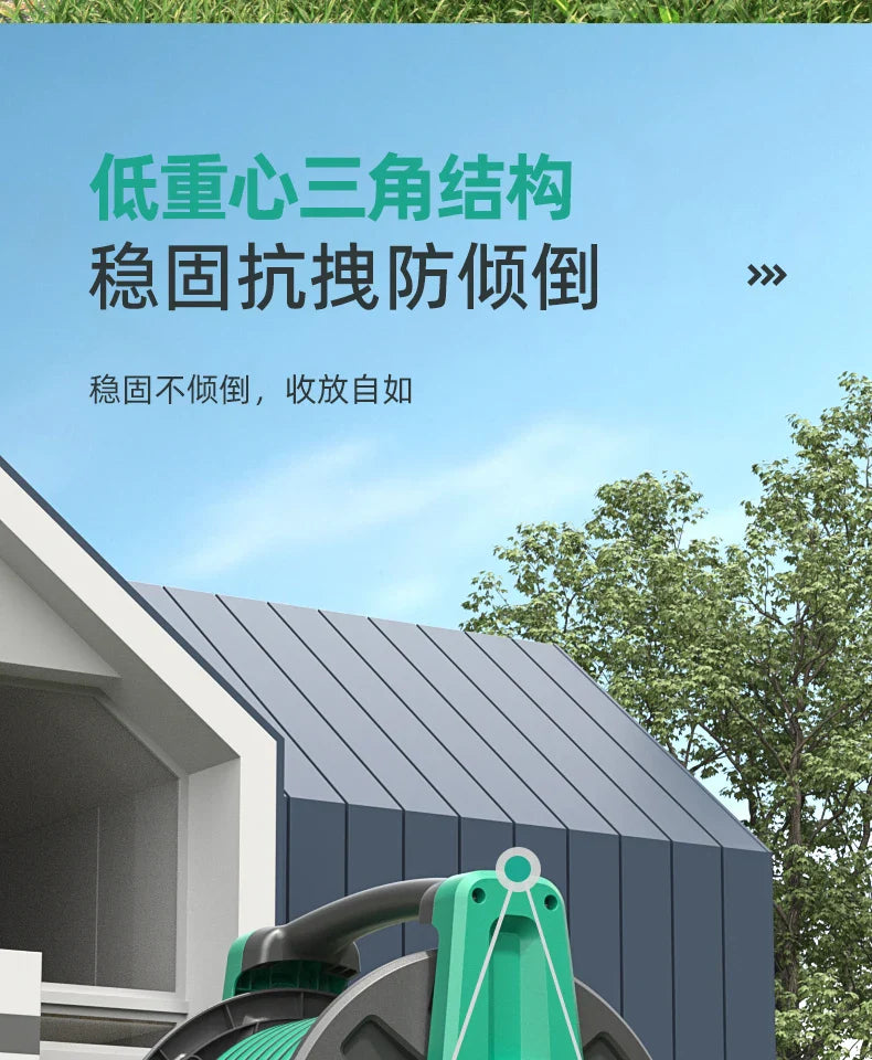 Wall Mounted Portable Water Gun Pressure Resistant Antifreeze Flower Sprayer Car Wash Durable Water Pipe Coiler