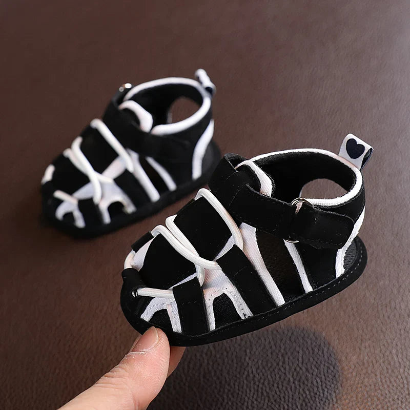 VALEN SINA 0-18M Newborn Baby Girls Summer Shoes Sandals First Walkers Newborn Shoes Casual Soft Sole Sandals Toddler Shoes (Available)