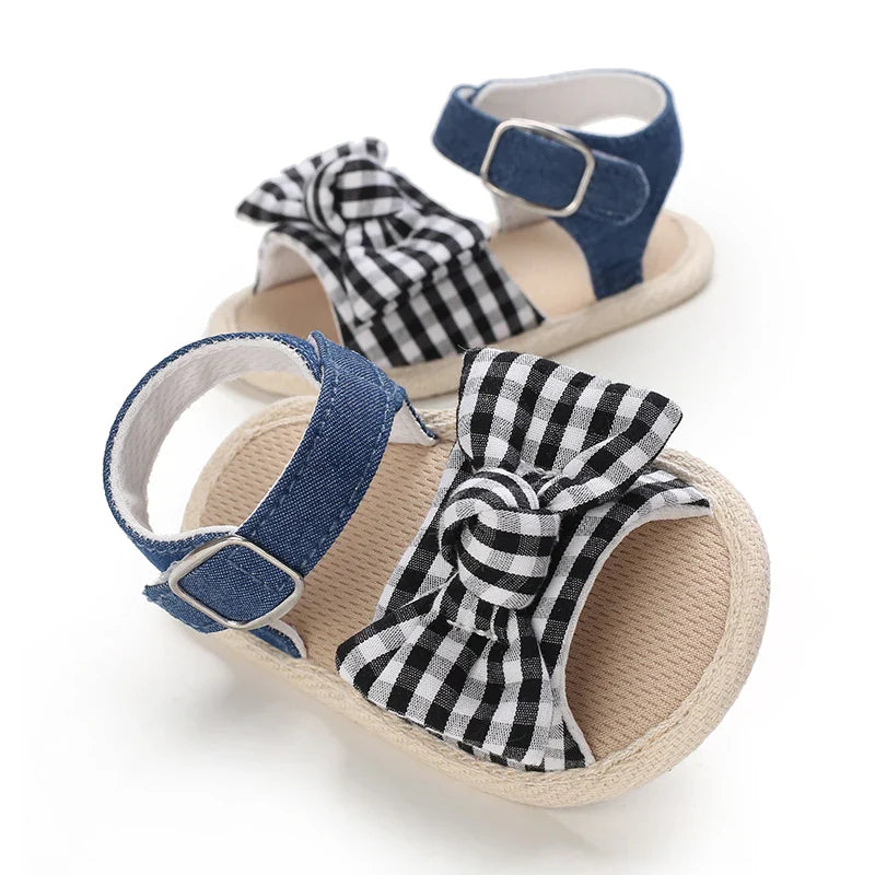 VALEN SINA 0-18M Newborn Baby Girls Summer Shoes Sandals First Walkers Newborn Shoes Casual Soft Sole Sandals Toddler Shoes (Available)