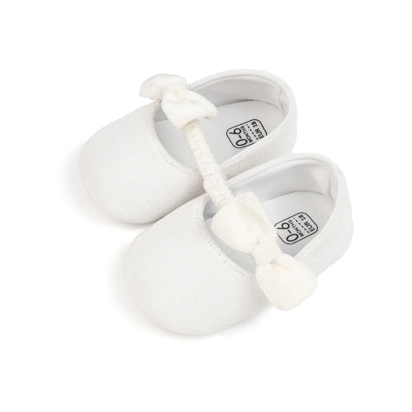 Newborn Baby Girls Mary Jane Flats Cute Bowknot Velvet Toddler Dress Shoes Lovely Princess Infant Crib Shoes for 0-18Months