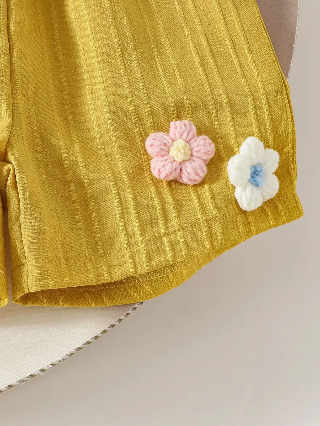 Children's Clothing Sets Small Flower Sleeveless Top + Bow Shorts 2pcs Sets Toddler Girl Clothes Kids Boutique Clothes