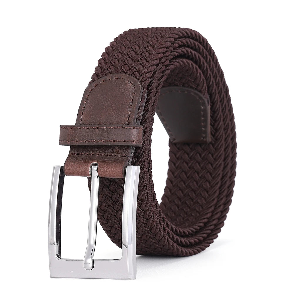 Men's Belt Male Elastic Belts for Men Cinturones Para Hombre Black Mens Belts Jeans Ceinture Homme De Caballero Luxury Designer