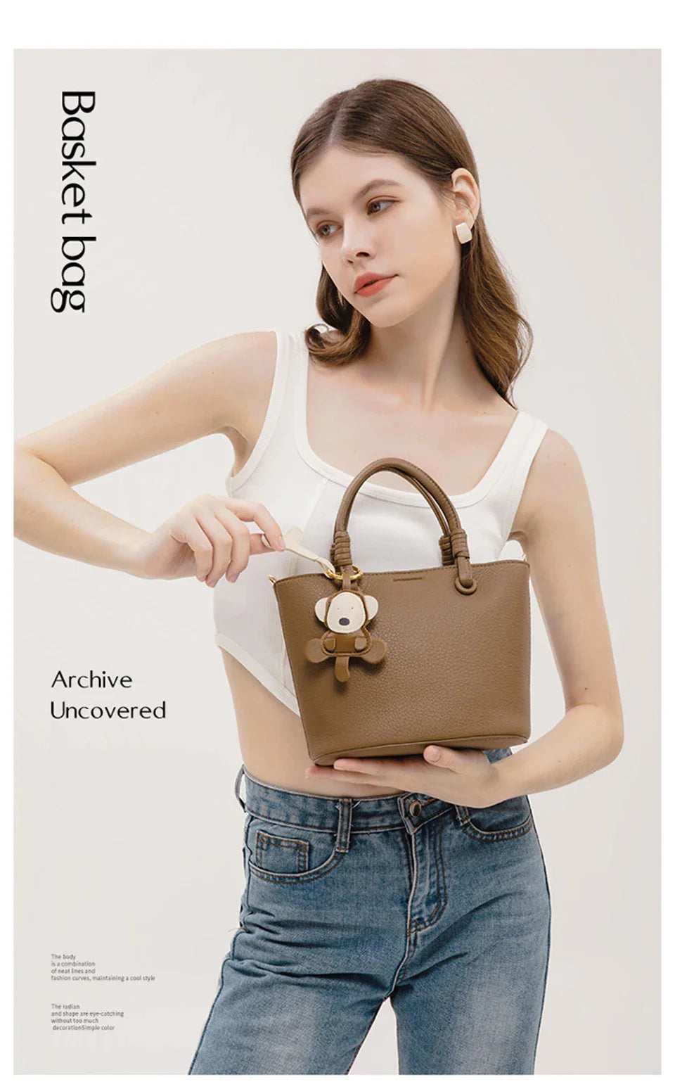 New Bucket Bag for Women, Fashionable and Versatile, Handheld, Diagonal, High End, Single Shoulder, Small and Unique Design