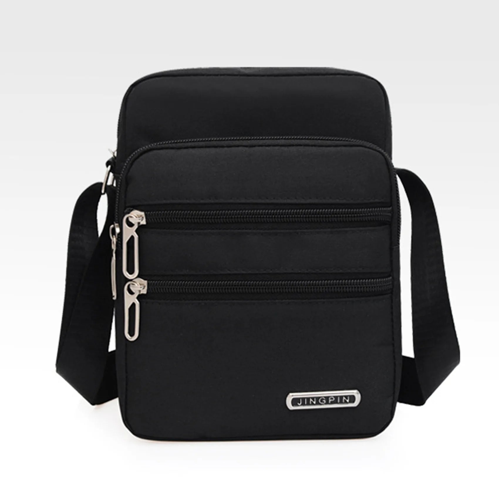 Men's Shoulder Bag Business Leisure Large Capacity Portable Handbag Zipper Multi Layer Waterproof Summer Male's Crossbody Bags