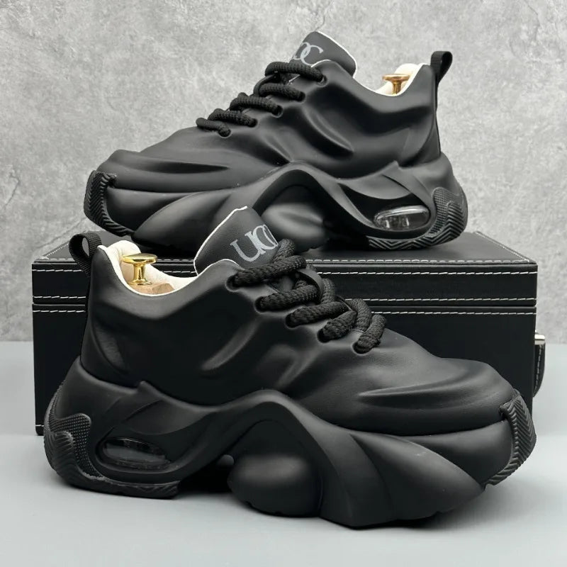 Men Shoes Designer Luxury Casual Sneakers Breathable Platform Shoes for Men Fashion Height Increasing Comfortable Non-slip Shoes (Available)