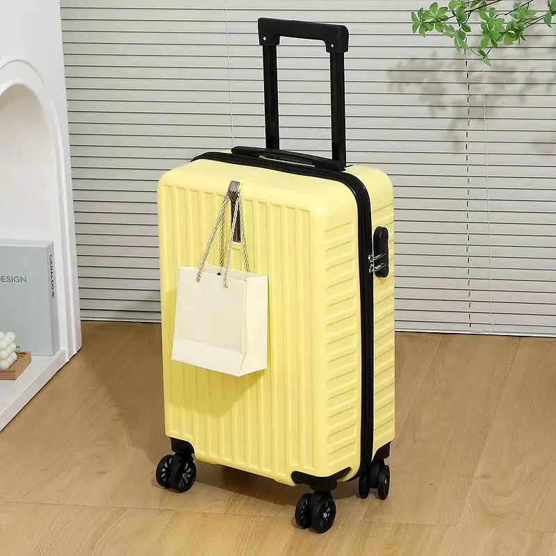 New 20inch Luggage, Rolling Suitcase, Travel Suitcase, Hard-Shell Storage Box, Zipper Closure, Layered Storage