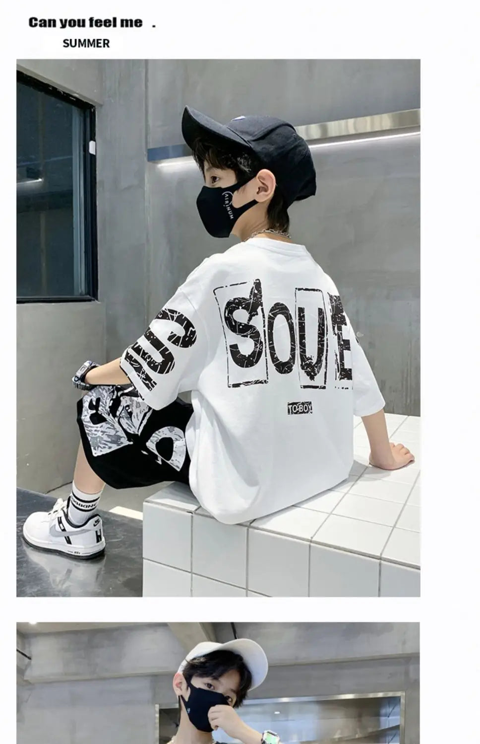 Boys Summer Trendy Casual Sports 2pcs T-shirts+Pants Suits 3-14 Years Teenage Boys Hip Hop Style Fashion Outfits Clothes Sets (Available)