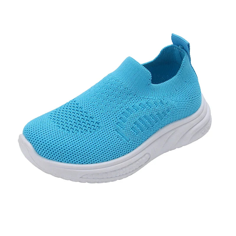 Lightweight Boys Girls Casual Shoes Breathable Slip on Kids Casual Sneakers Anti-slip Toddler Flats Outdoor Walking Shoes