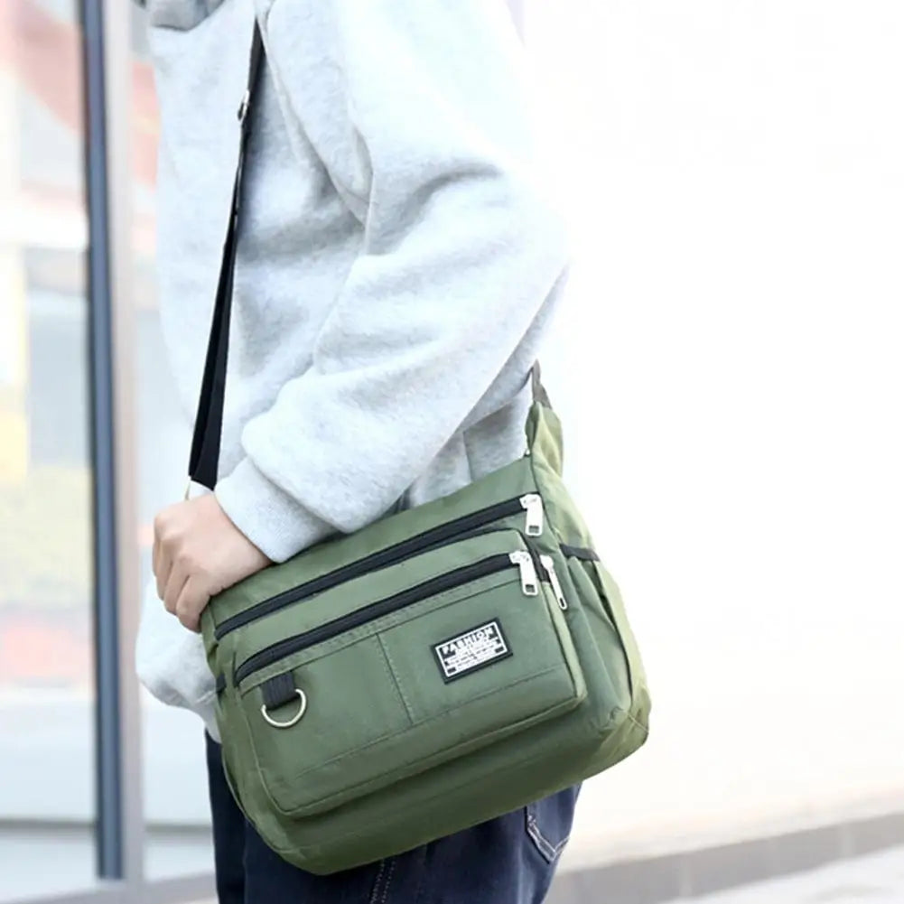 Men's Messenger Bag Men Crossbody Bag Single Shoulder Bags Big Capacity Storage Bag Multi-Pockets Business Crossbody Bags