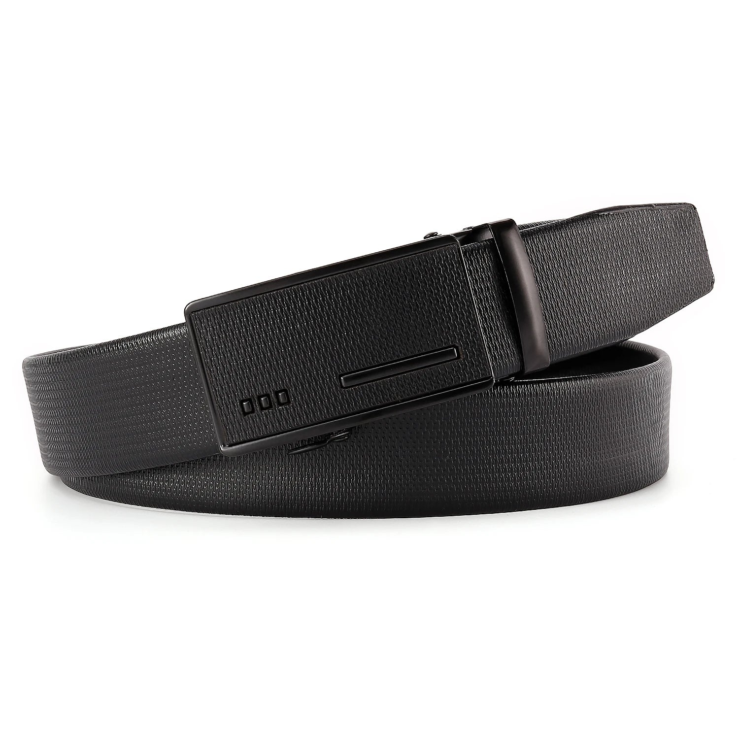 Dark Color Mens Belt Automatic Buckle Stylish Geometric Pattern Durable   Fashion Accessory Gift Letter Designer Belt for Men