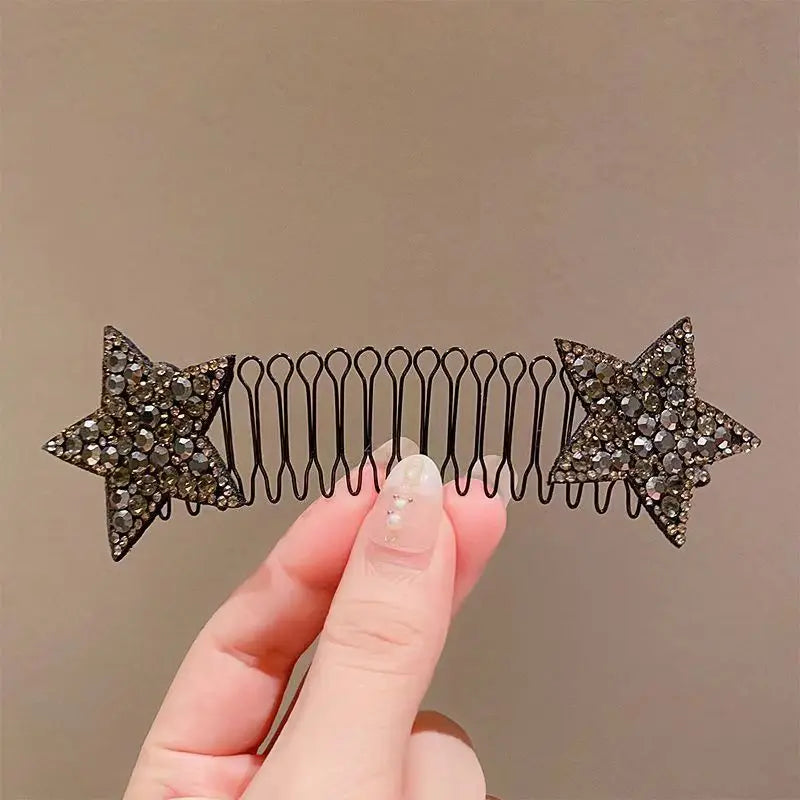 Camellia Hair Comb Invisible Bangs Hair Clip Tidy Artifact Hair pin Girls Hairpin Women Tools Fixed Inser Comb Hair Accessories