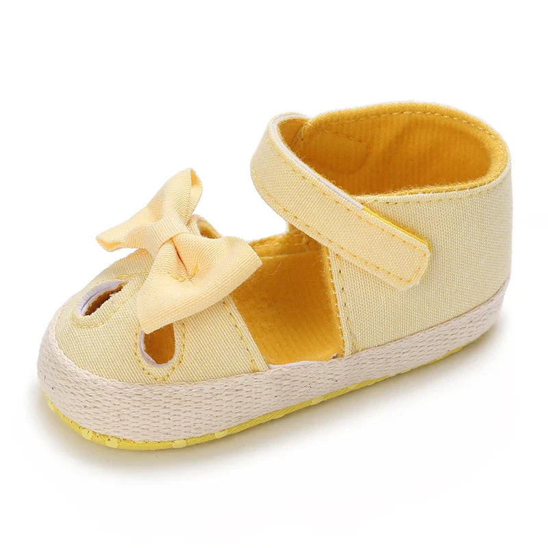 VALEN SINA 0-18M Newborn Baby Girls Summer Shoes Sandals First Walkers Newborn Shoes Casual Soft Sole Sandals Toddler Shoes (Available)