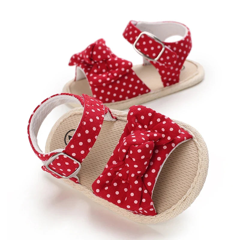 VALEN SINA 0-18M Newborn Baby Girls Summer Shoes Sandals First Walkers Newborn Shoes Casual Soft Sole Sandals Toddler Shoes (Available)