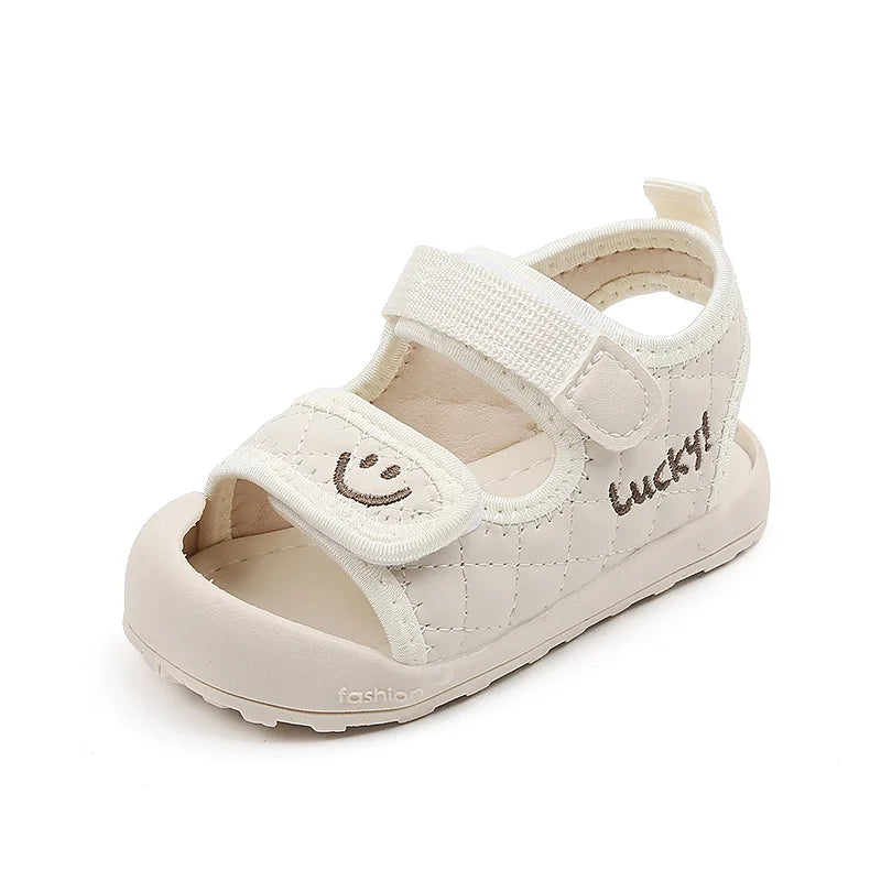 Children Shoes Little Kids Sport Sandals Lucky Smile Face Unisex Baby Boys Girls Casual Anti-slip Sandals