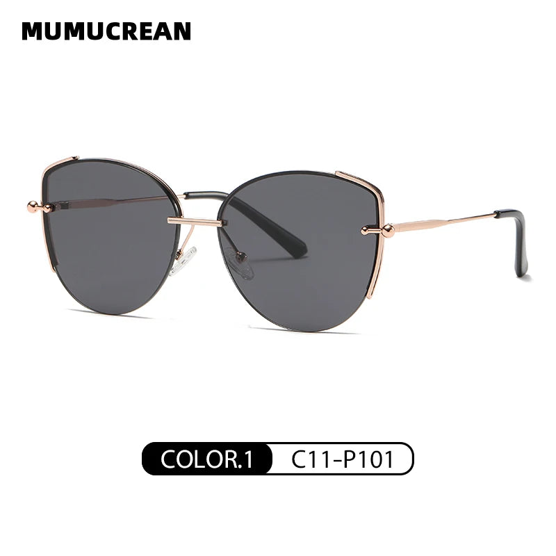 New metal nylon sunglasses fashion street shot versatile sun protection sunglasses driving glasses for driving a car