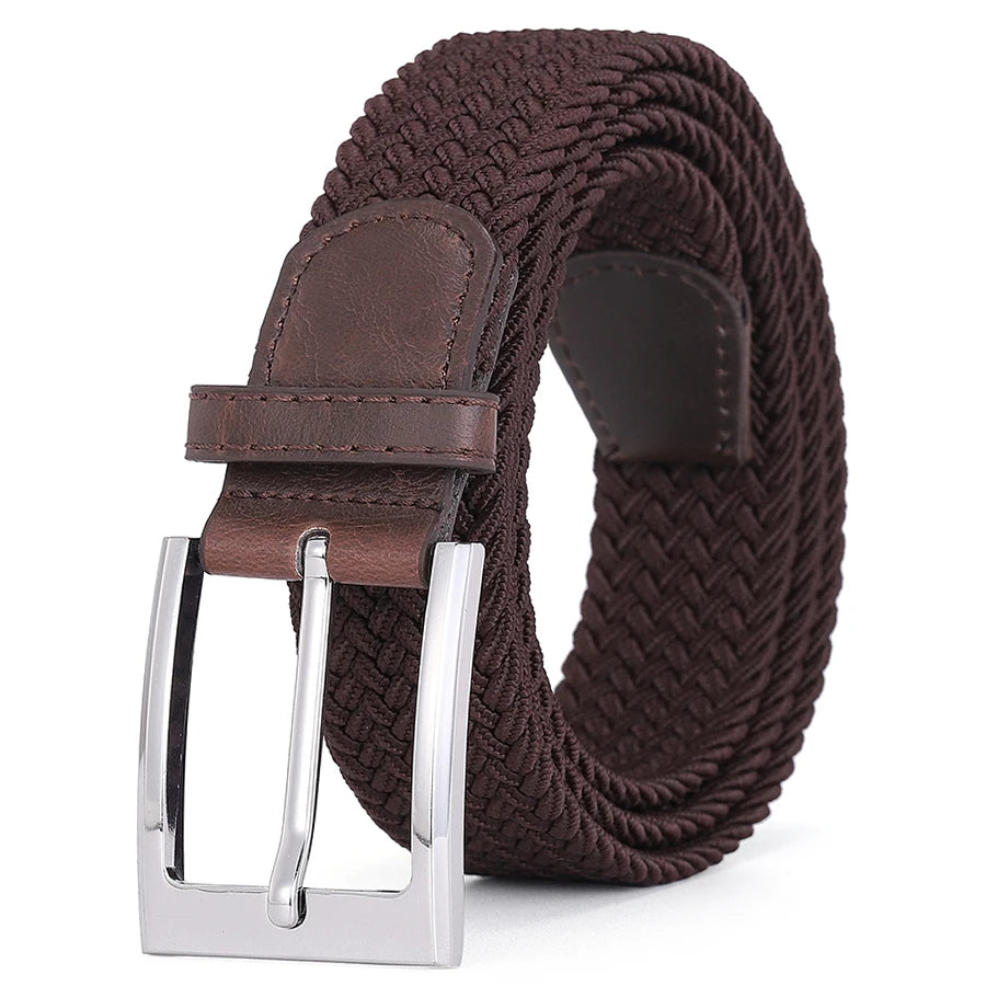 Men's Belt Male Elastic Belts for Men Cinturones Para Hombre Black Mens Belts Jeans Ceinture Homme De Caballero Luxury Designer