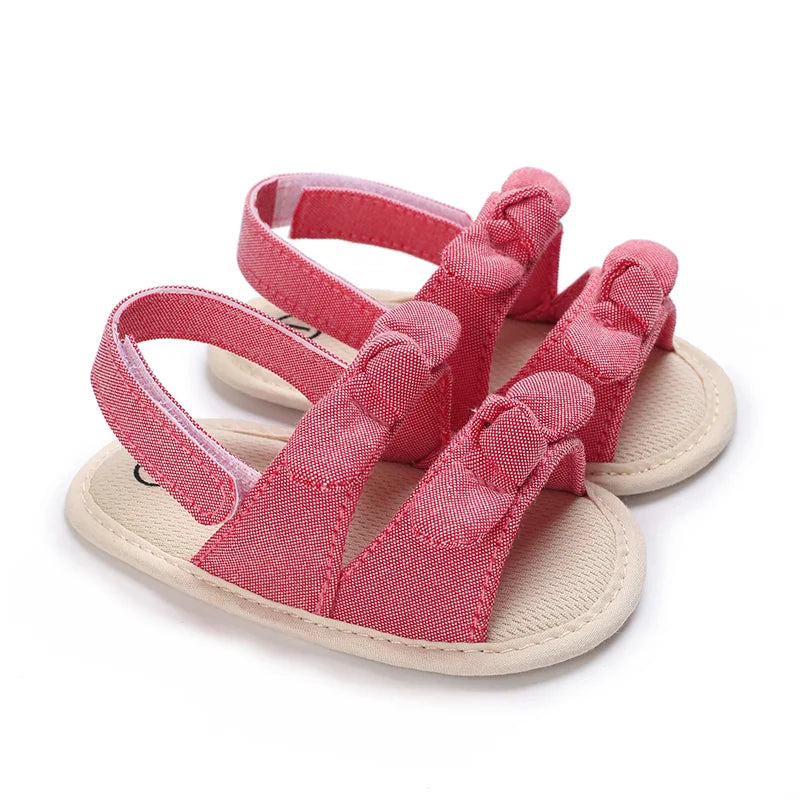 VALEN SINA 0-18M Newborn Baby Girls Summer Shoes Sandals First Walkers Newborn Shoes Casual Soft Sole Sandals Toddler Shoes (Available)