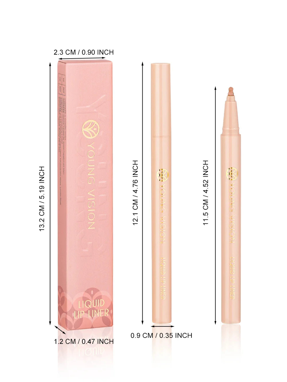 12 color matte liquid lipliner sponge gourd head fog surface bare color waterproof lip glaze red pen