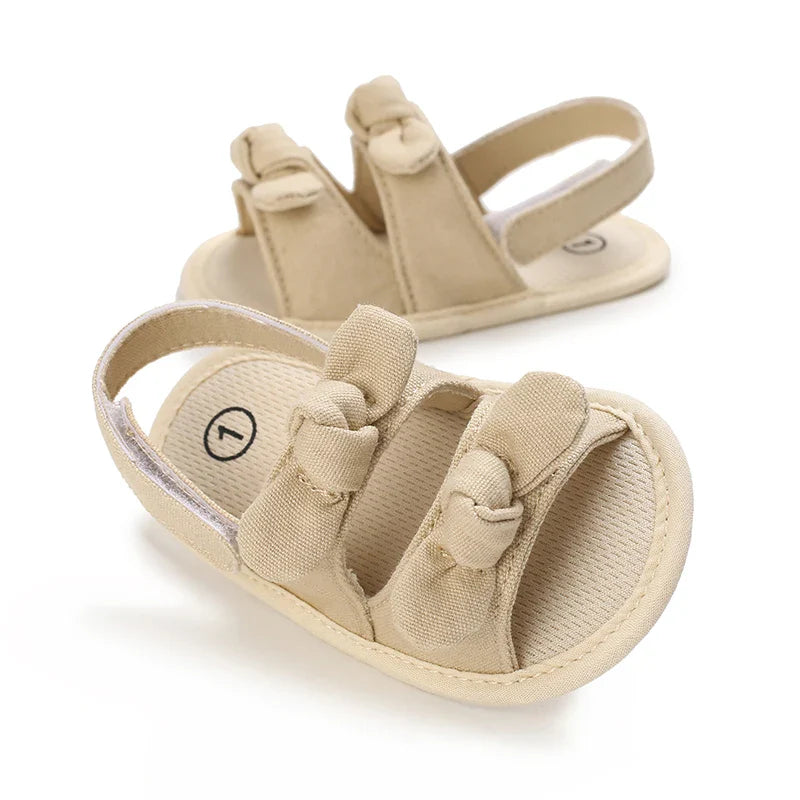 VALEN SINA 0-18M Newborn Baby Girls Summer Shoes Sandals First Walkers Newborn Shoes Casual Soft Sole Sandals Toddler Shoes (Available)