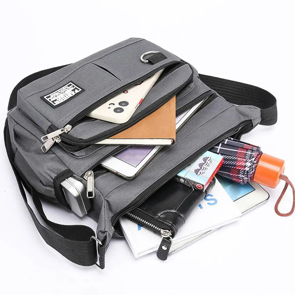 Men's Messenger Bag Men Crossbody Bag Single Shoulder Bags Big Capacity Storage Bag Multi-Pockets Business Crossbody Bags