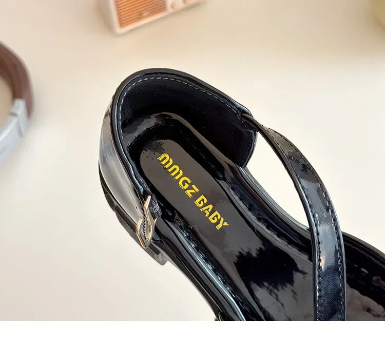 Children Leather Shoes for Girls New Fashion French Style Soft Anti-slippery Versatilel Chic Princess Mary Jane Shoe
