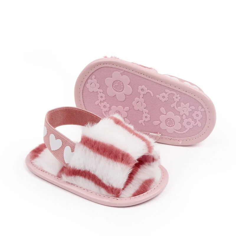 Fashion Faux Fur Baby Shoes For Newborn Spring Winter Cute Infant Toddler Baby Boys Girls Shoes