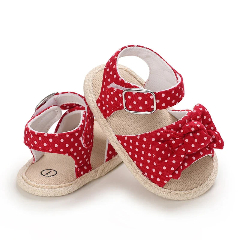 VALEN SINA 0-18M Newborn Baby Girls Summer Shoes Sandals First Walkers Newborn Shoes Casual Soft Sole Sandals Toddler Shoes (Available)