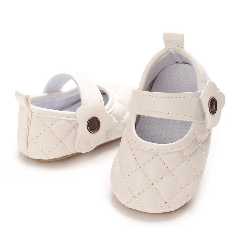 Baby Girl's Walking Shoes 3-6 Months Spring and Autumn Single Shoes Princess Shoes