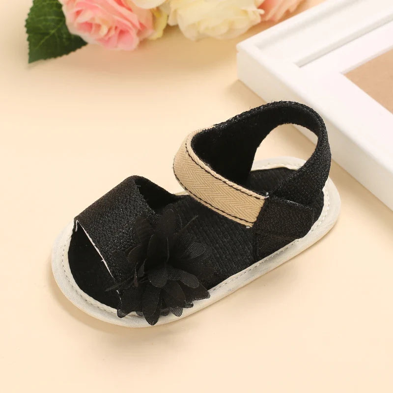 VALEN SINA 0-18M Newborn Baby Girls Summer Shoes Sandals First Walkers Newborn Shoes Casual Soft Sole Sandals Toddler Shoes (Available)