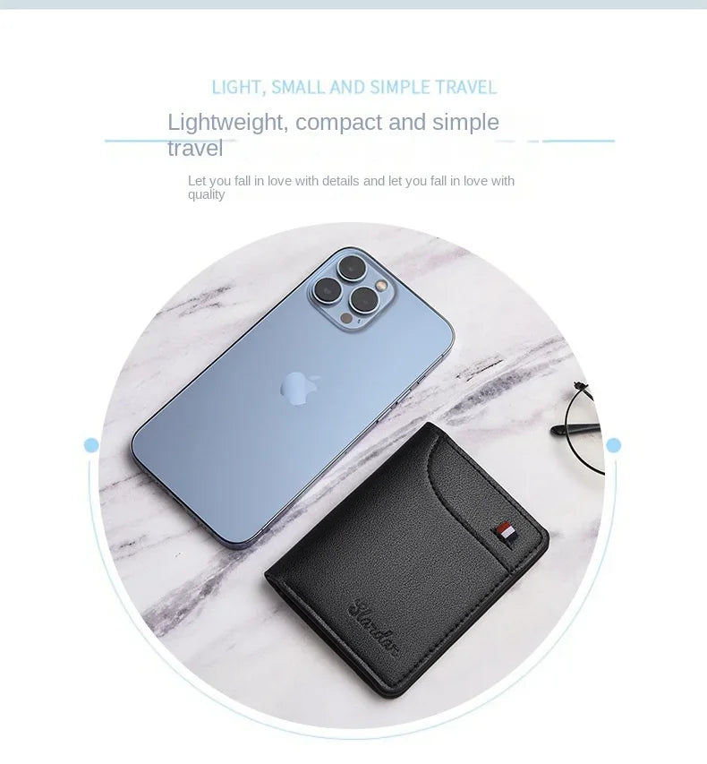 Men's Wallet Short Wallet Card Holder Fashion Thin Multi Card Business Soft Leather Wallet for Men Bolsa Feminina Coin Purse